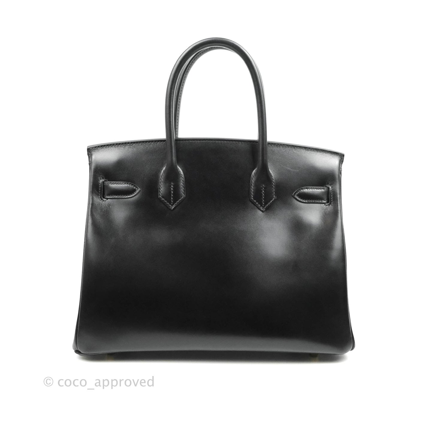 Hermès Birkin 30 Black Box Calfskin Gold Hardware