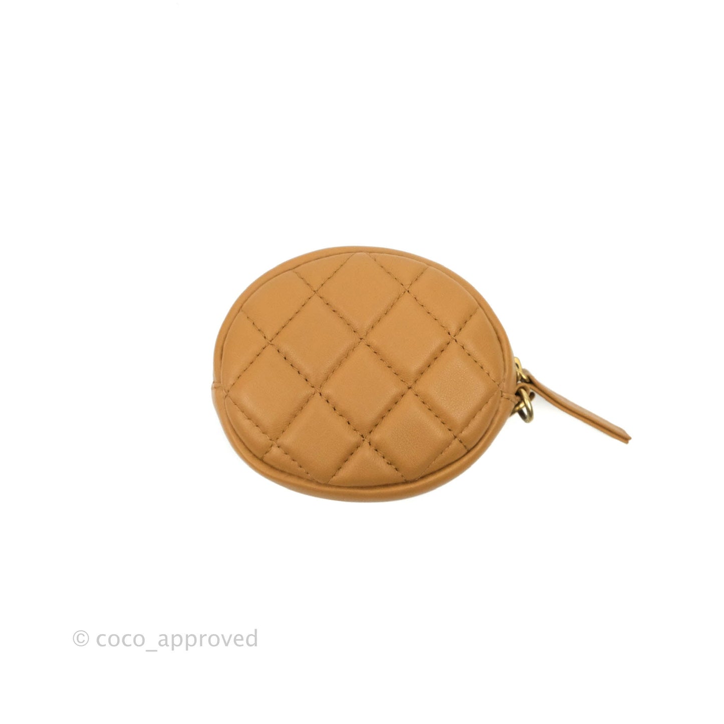 Chanel Quilted Flap With Coin Purse Caramel Calfskin Aged Gold Hardware 19K