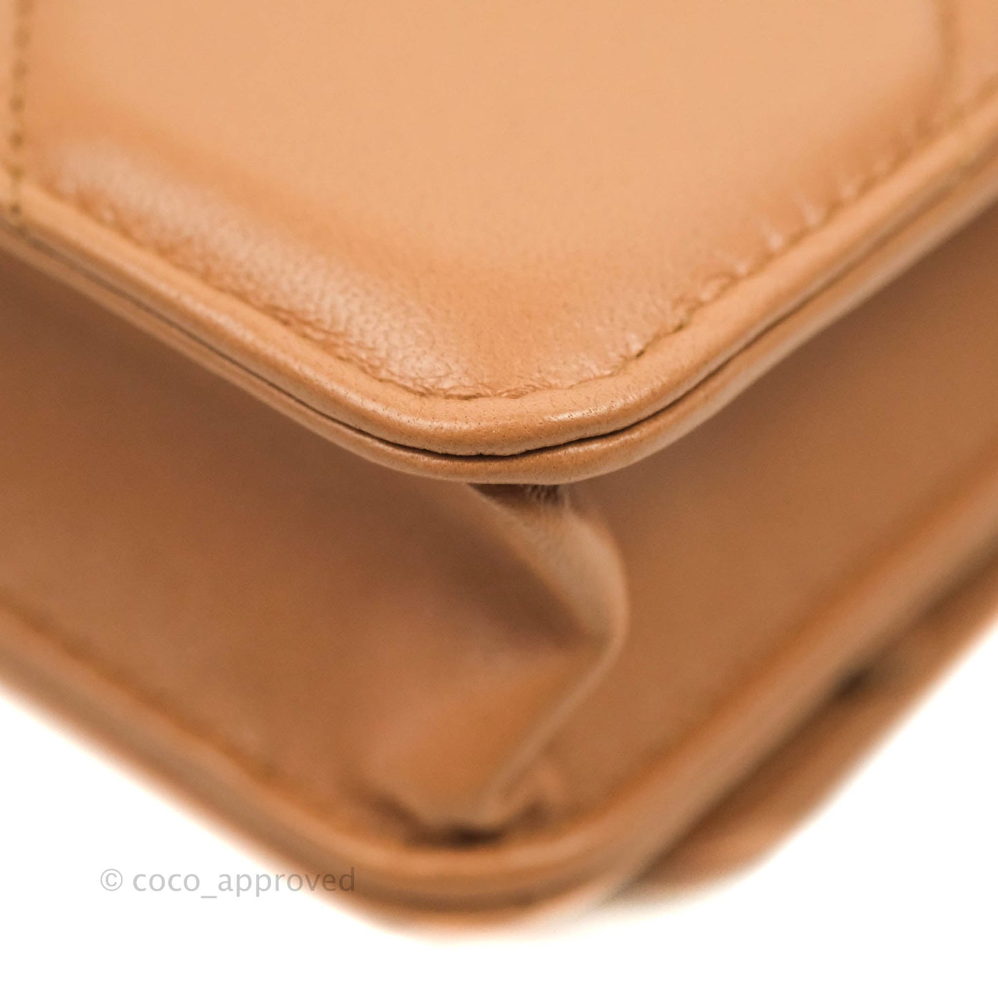 Chanel 19 Wallet on Chain WOC Dark Beige Caramel Lambskin Mixed Hardware 21K