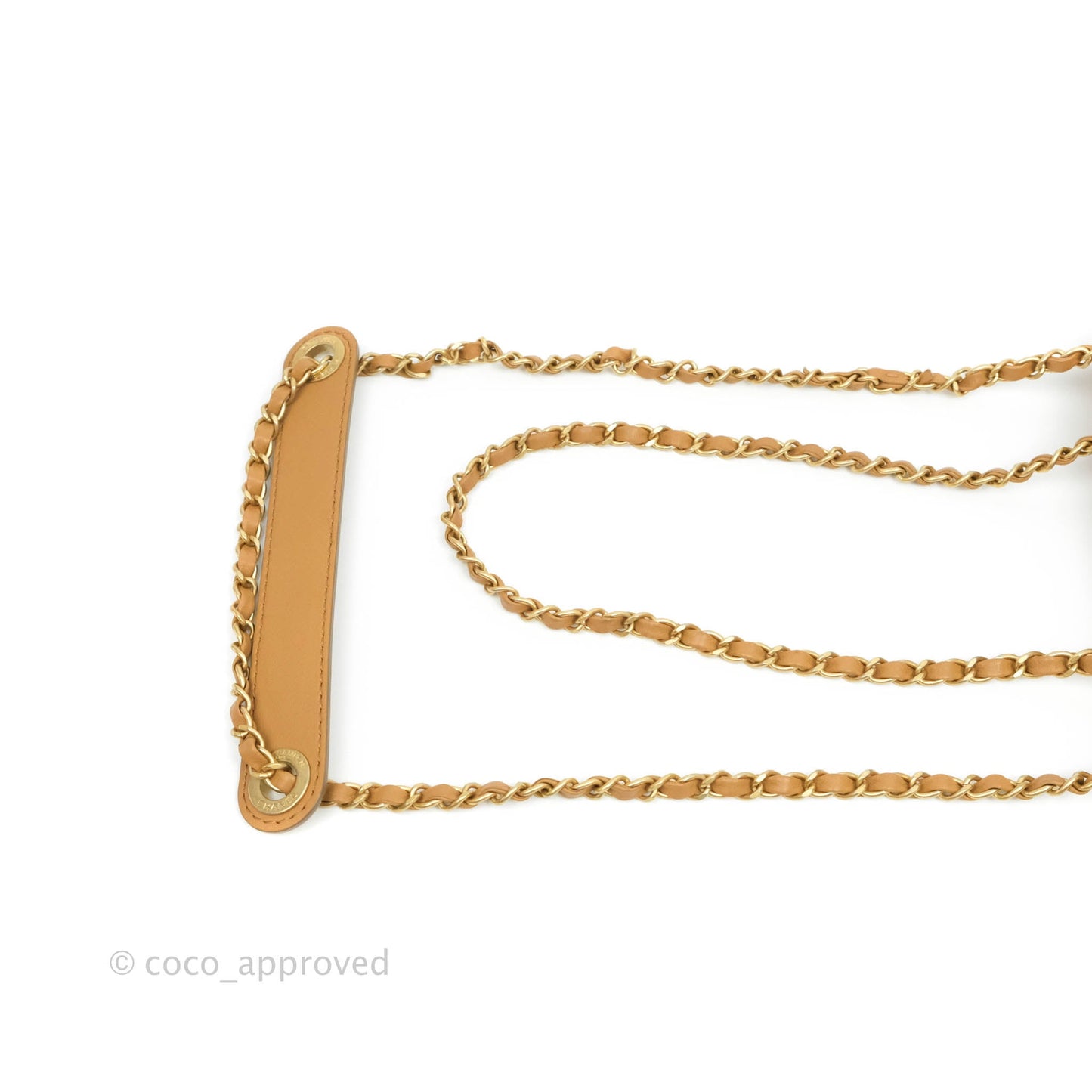 Chanel Quilted Flap With Coin Purse Caramel Calfskin Aged Gold Hardware 19K