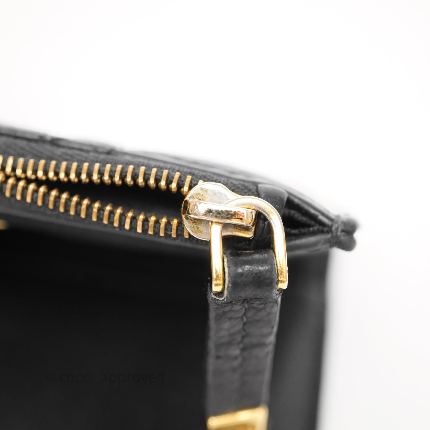 Christian Dior Caro Dahlia Wallet Black Calfskin Gold Hardware
