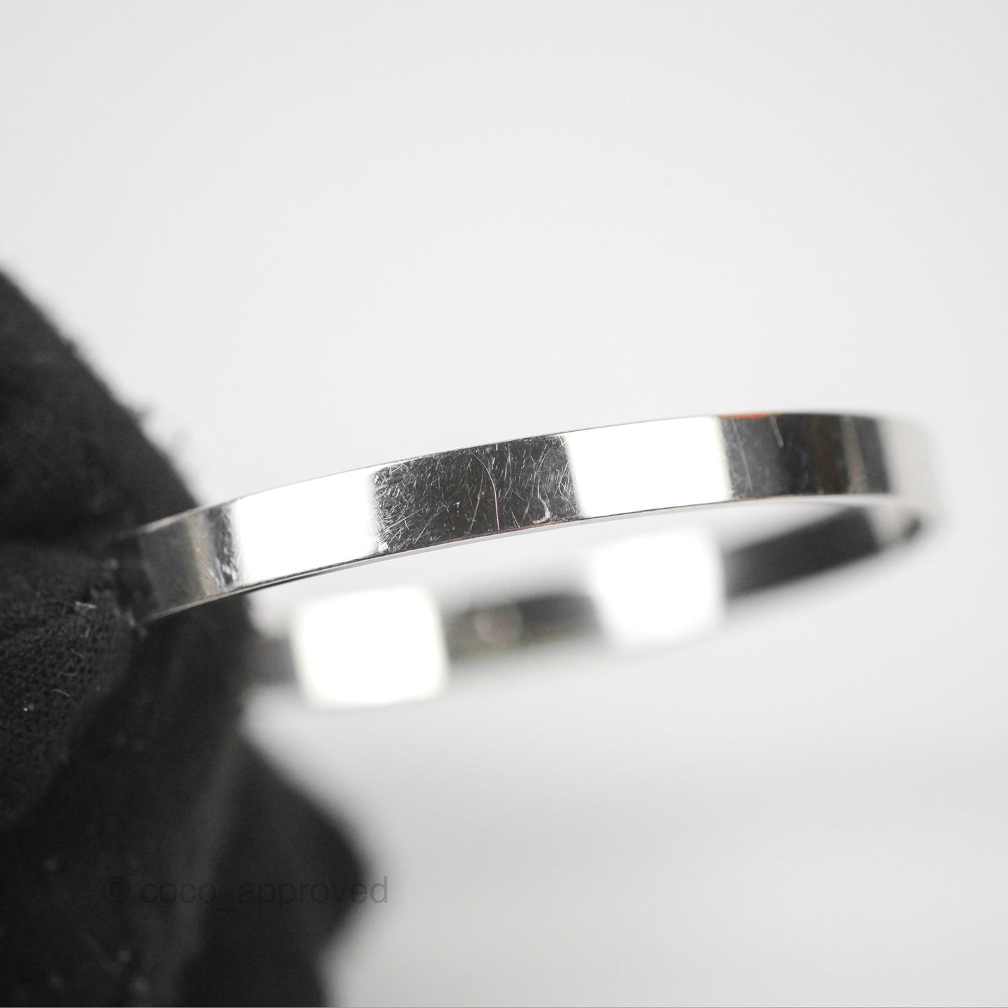 Hermès Kelly Bracelet PM 4 Diamonds White Gold