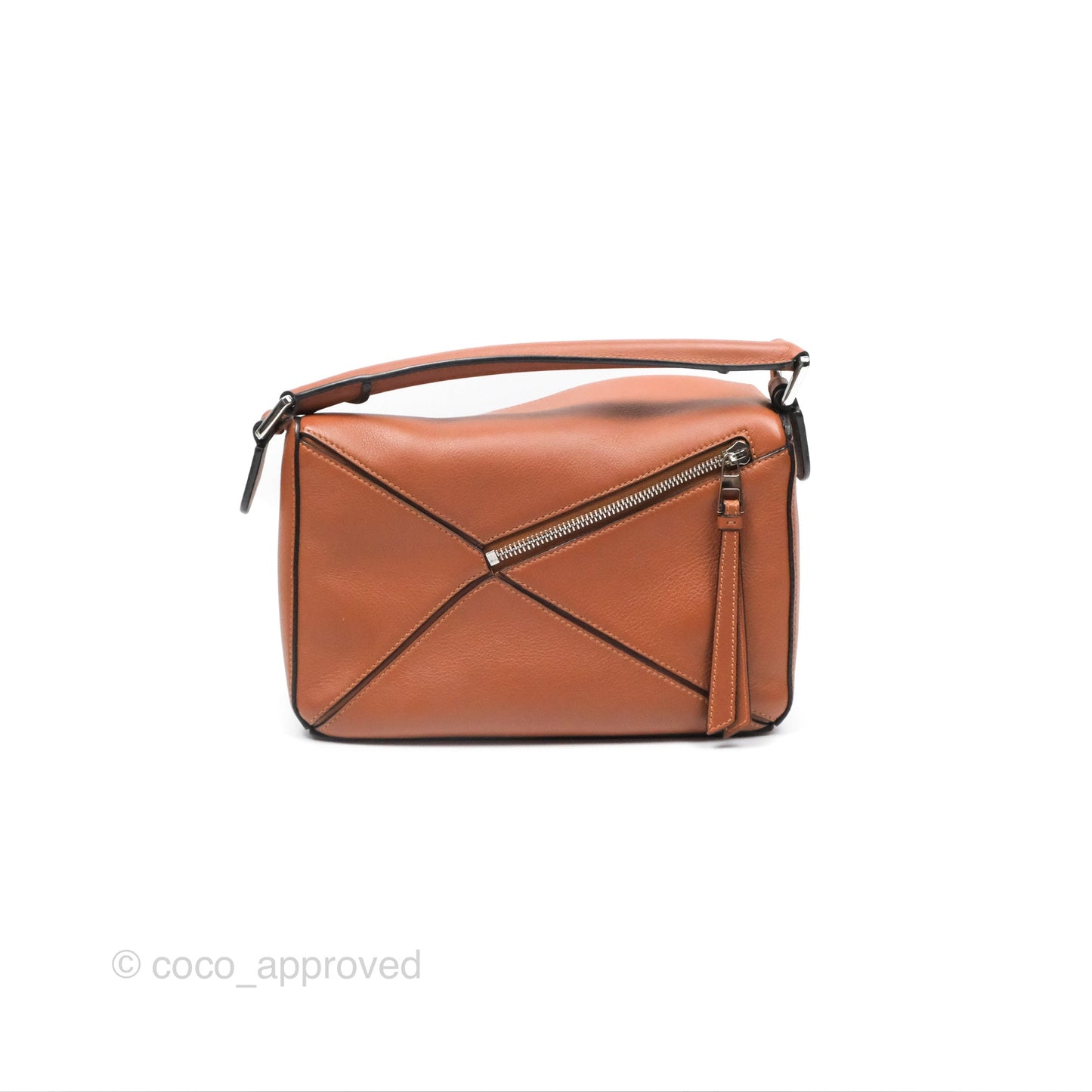 Loewe Small Puzzle Bag Tan Calfskin