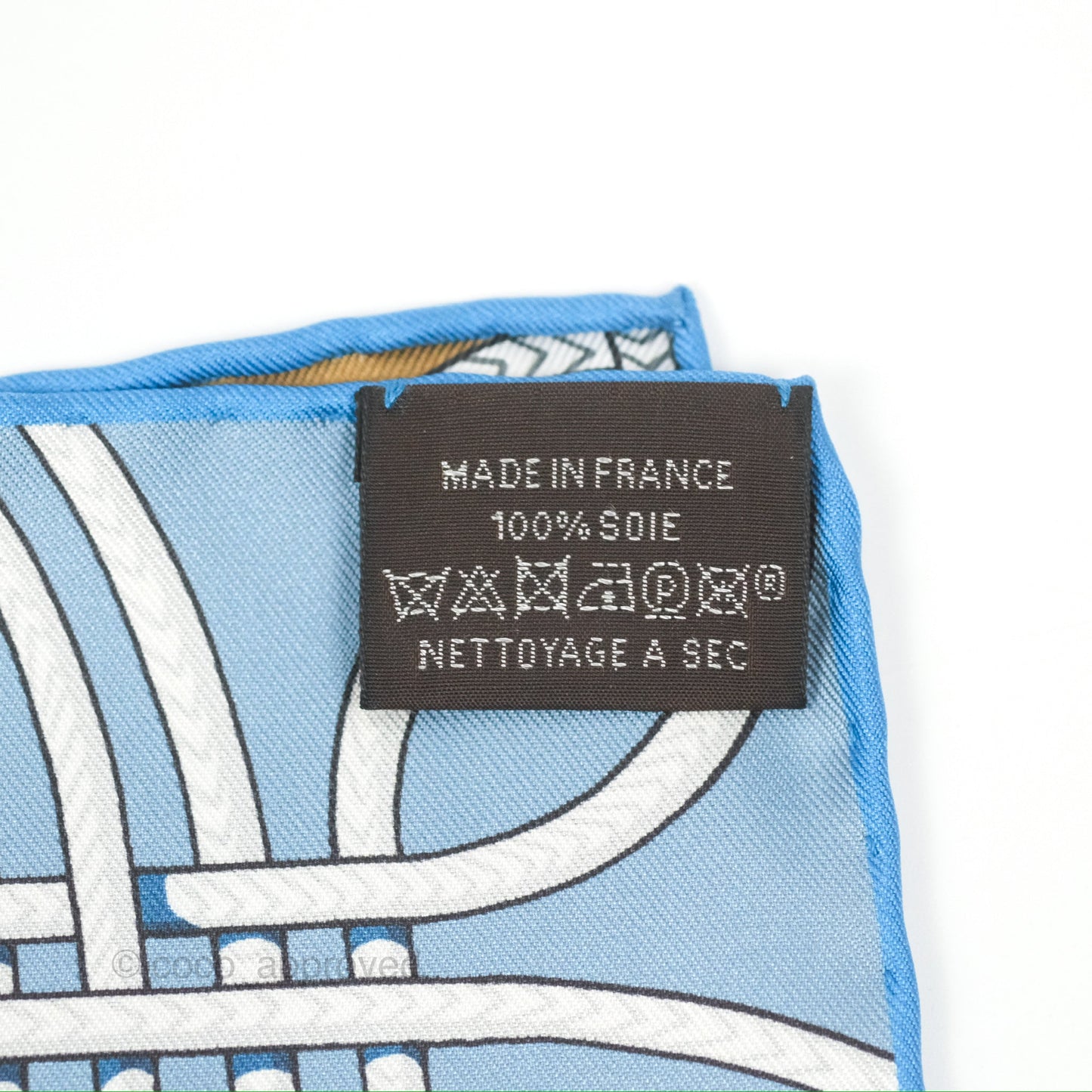 Hermès Brandebourgs Fleuris Double Face Scarf 90
