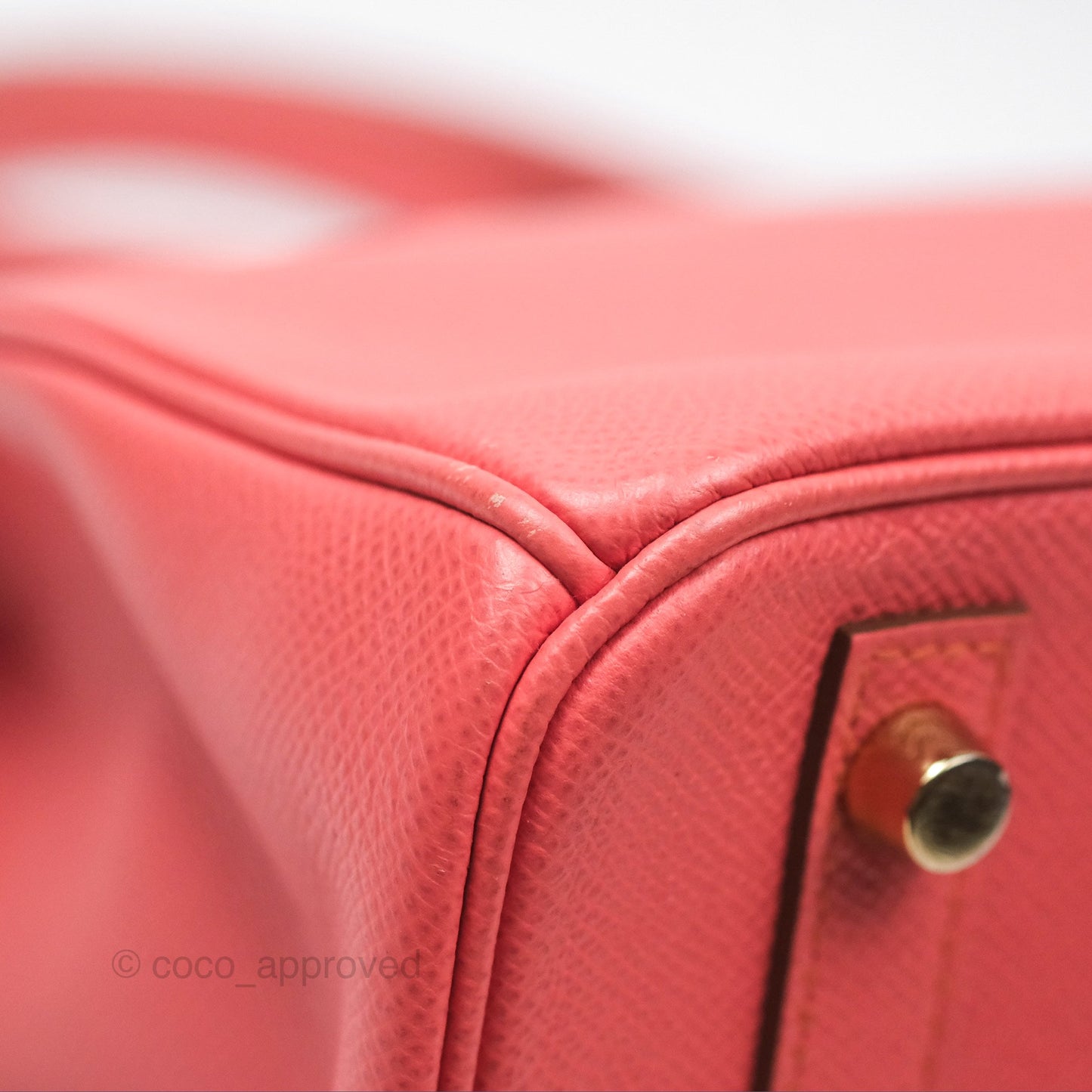 Hermès Birkin 30 Retourne Flamingo I5 Epsom Gold Hardware