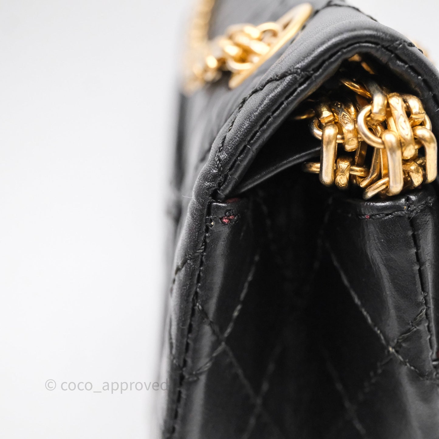 Chanel Reissue 225 Flap Black Aged Calfskin Gold Hardware