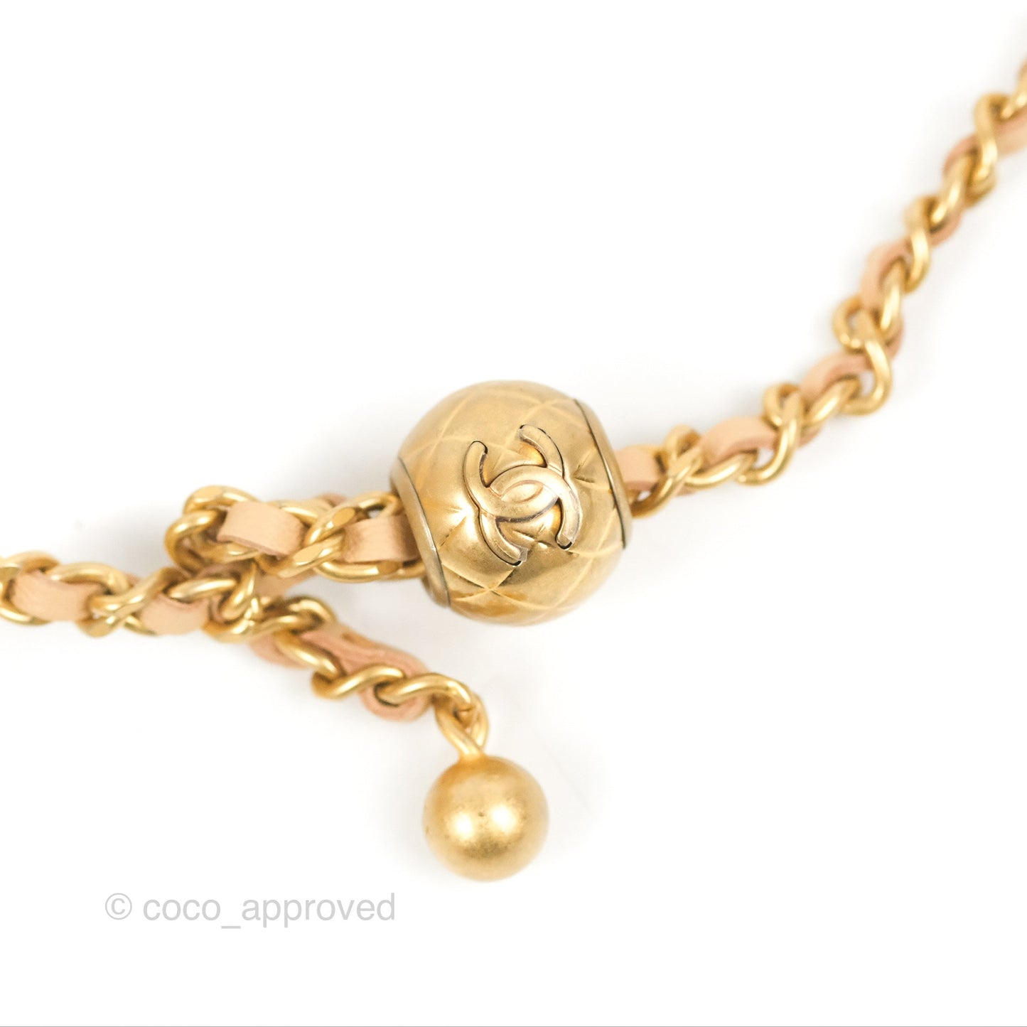 Chanel Mini Pearl Crush Vanity With Chain Beige Lambskin Aged Gold Hardware