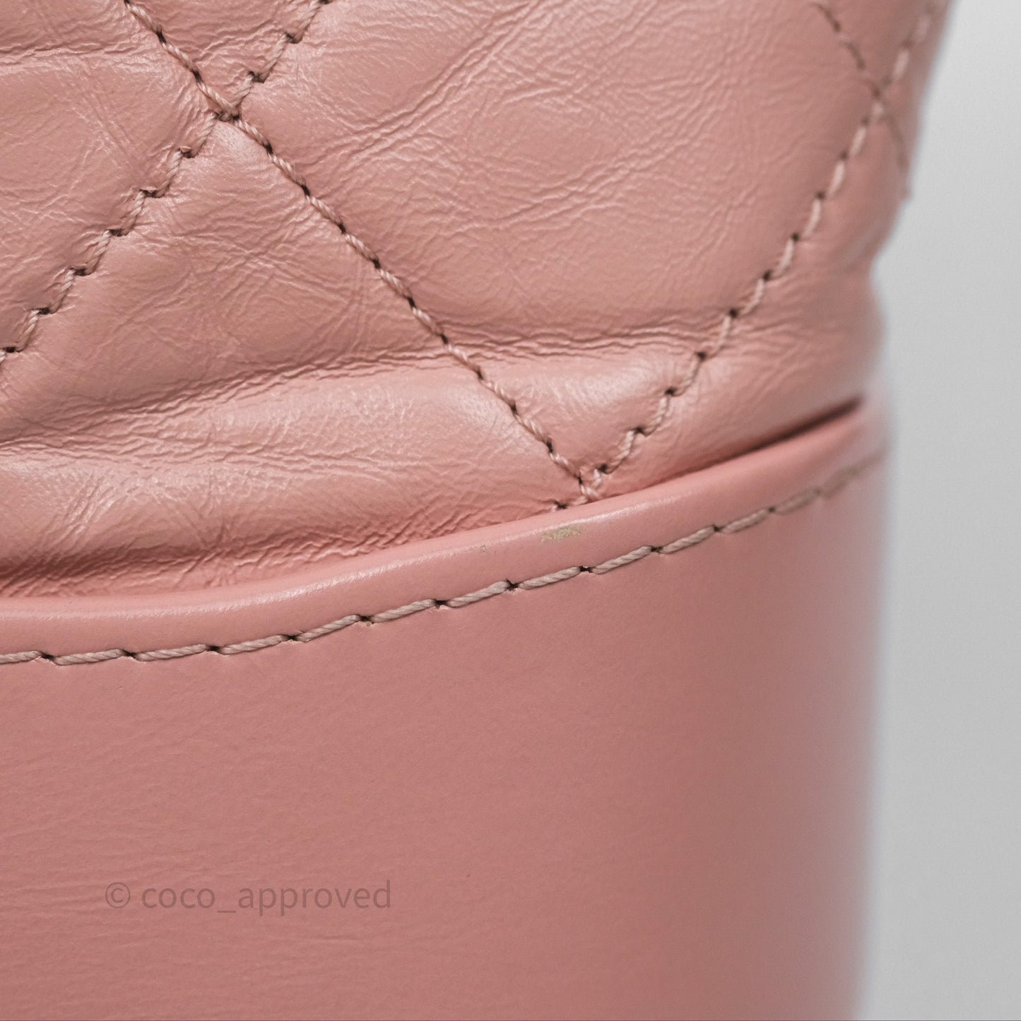 Chanel Small Gabrielle Hobo Quilted Pink Aged Calfskin