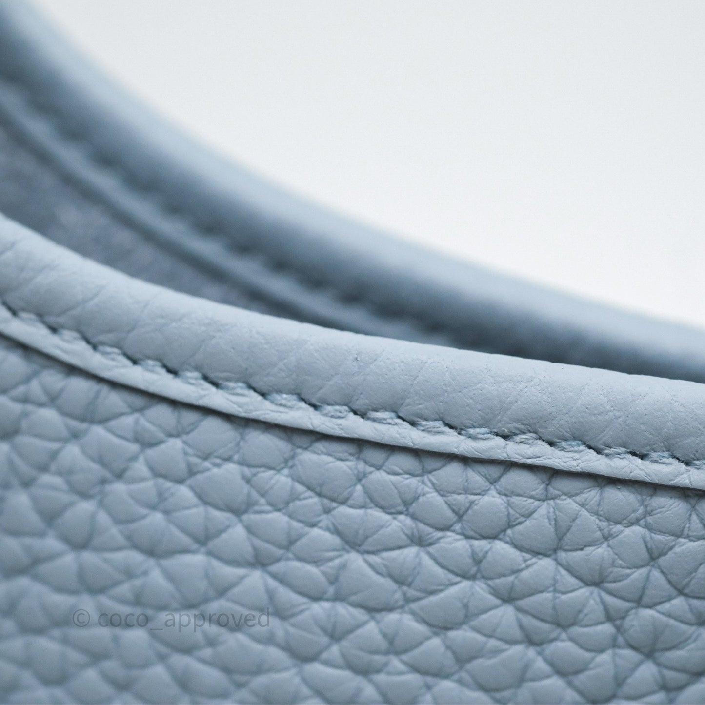 Hermès Mini Evelyne 16 Amazone Bleu Lin Taurillon Clemence Palladium Hardware