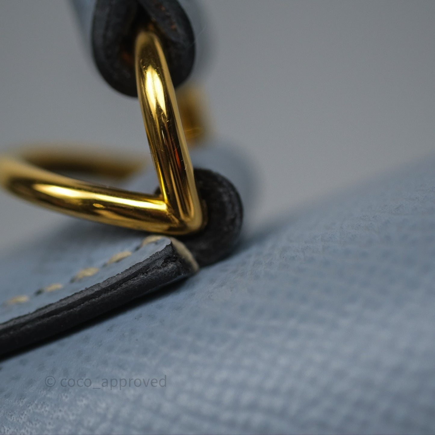 Hermès Kelly II 28 Sellier Bleu Lin J7 Epsom Gold Hardware