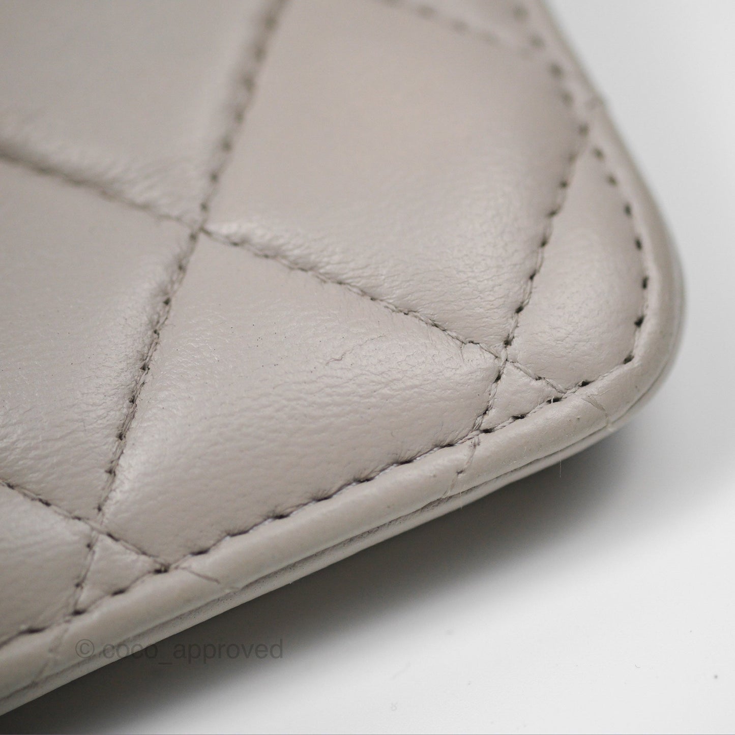 Chanel Trendy CC WOC Quilted Grey Lambskin Gold Hardware