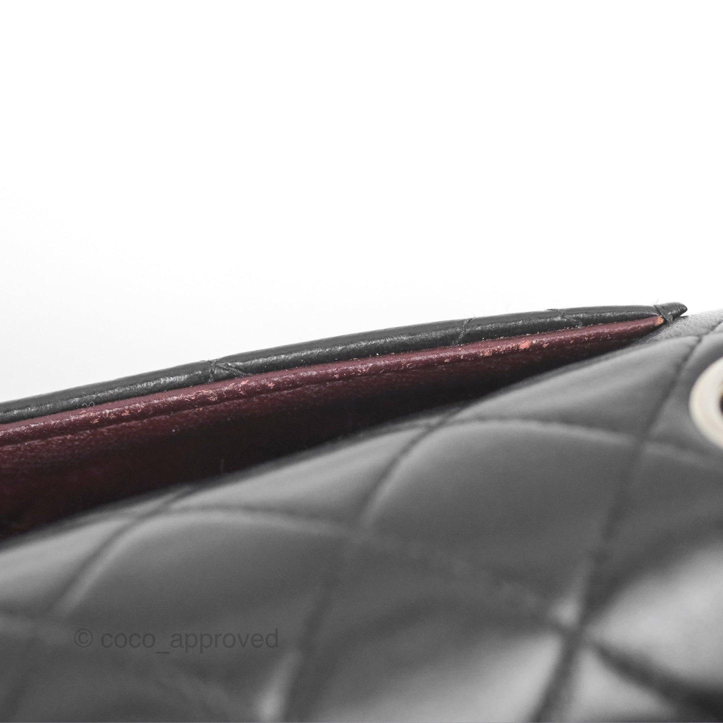 Chanel Vintage Small Classic Flap Black Lambskin Silver Hardware