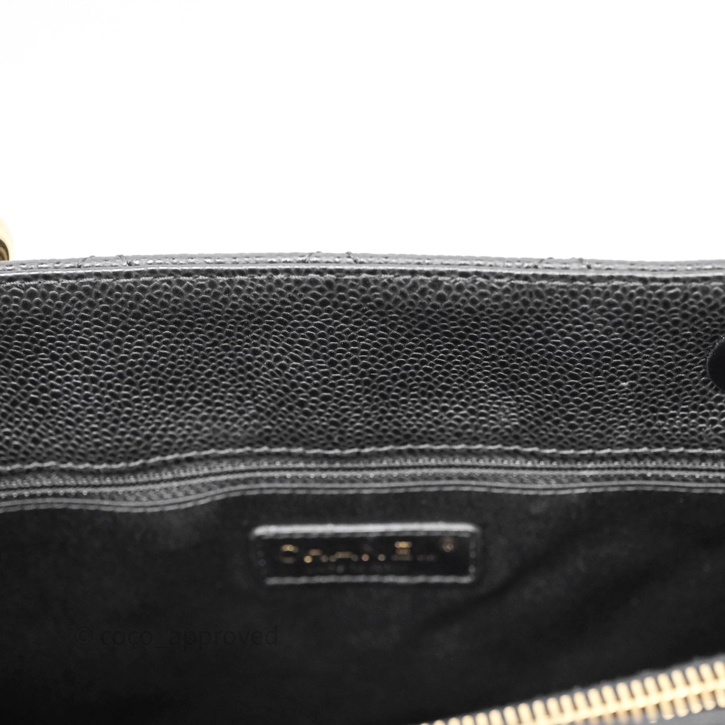 Chanel GST Black Caviar Gold Hardware