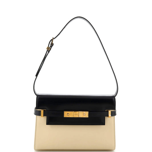 Luxury Saint Laurent Manhattan Shoulder Bag Leather Small
