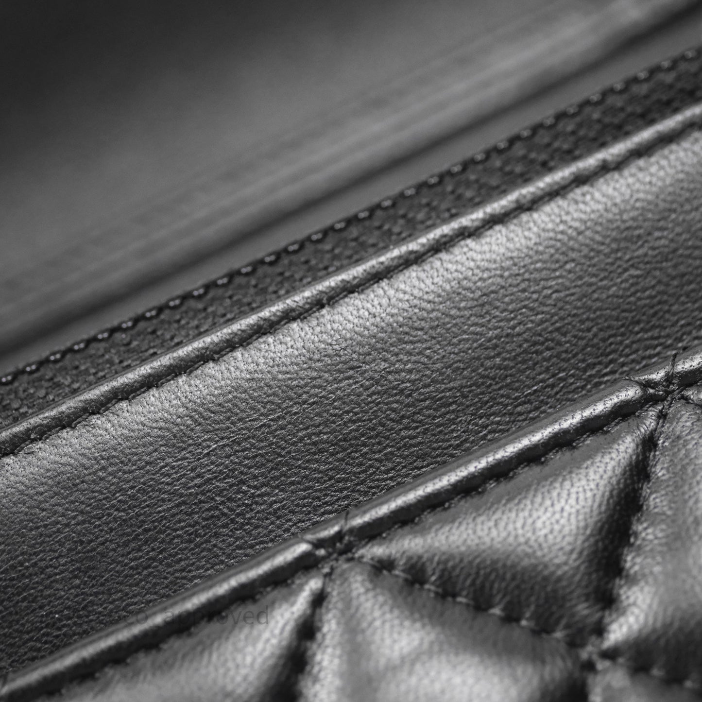 Chanel Quilted Pearl Crush Wallet on Chain WOC Black Lambskin Aged Gold Hardware