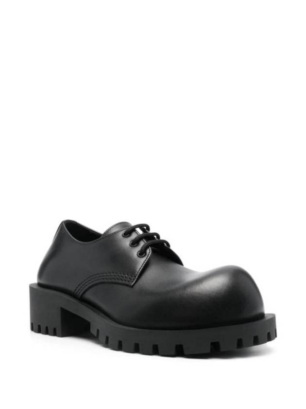 Luxury Balenciaga Hummer Leather Derby Black