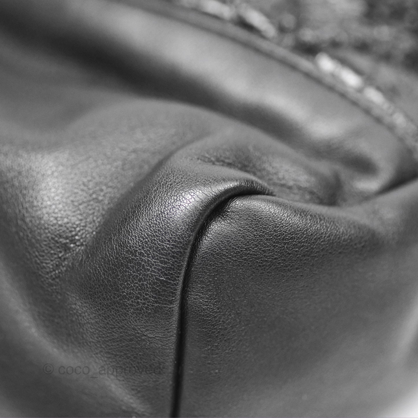 Chanel 31 Large Shopping Bag Black Aged Calfskin