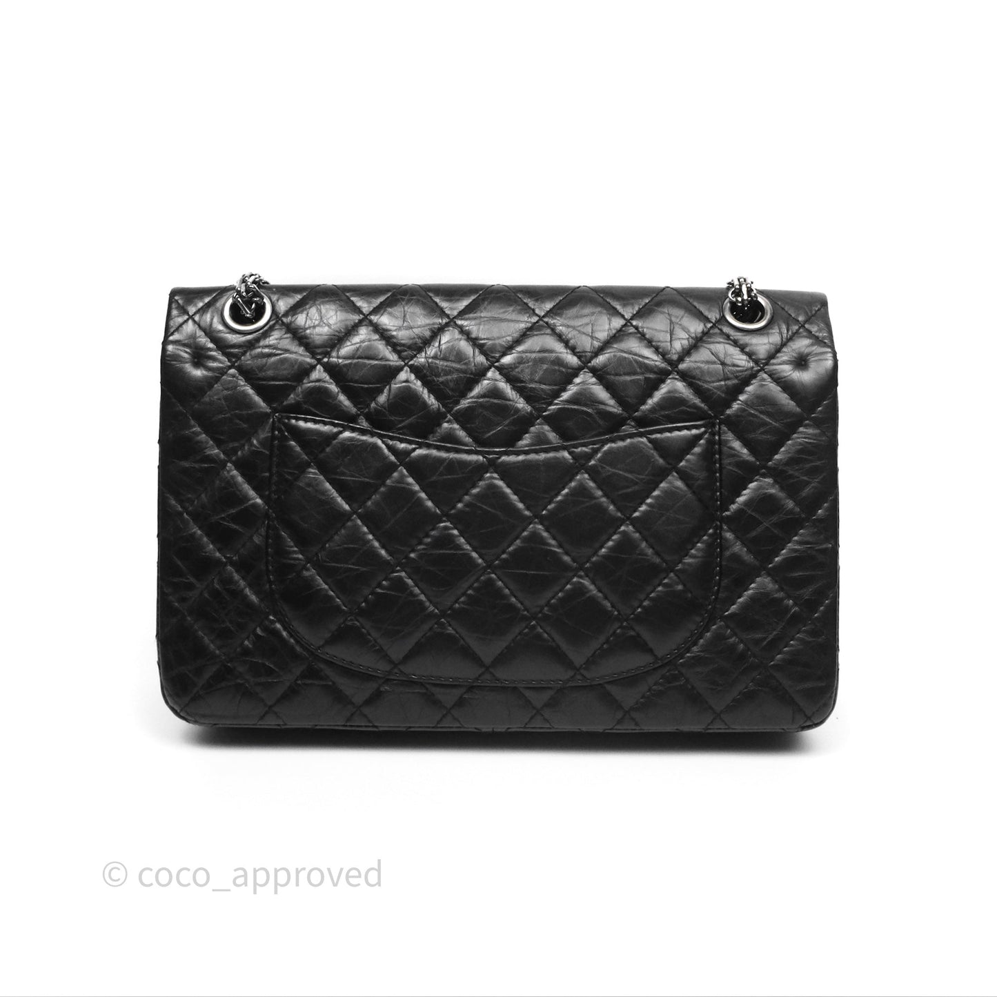 Chanel Reissue Quilted Aged Calfskin Black Ruthenium Hardware 226