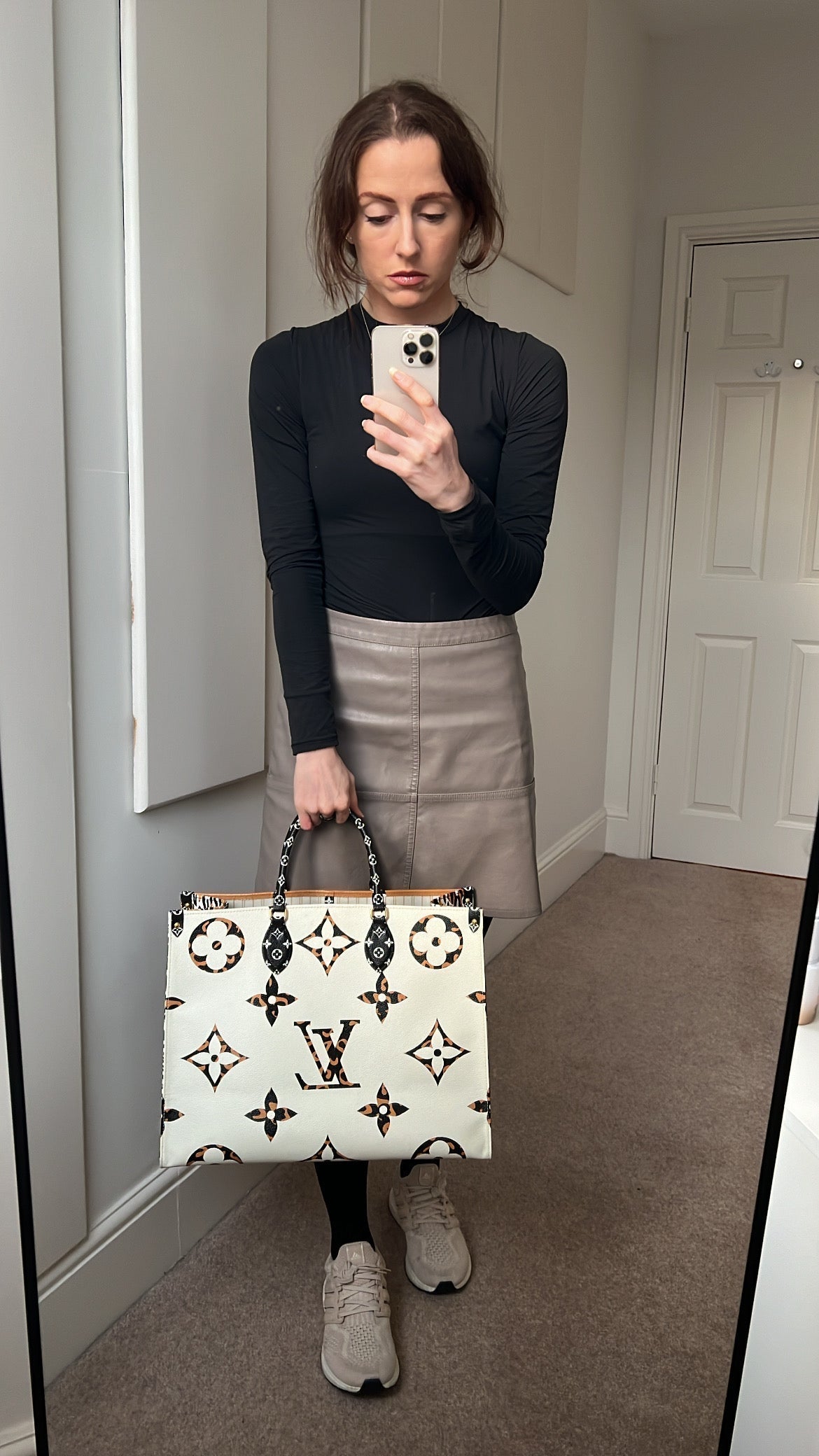 Louis Vuitton Limited Edition On the Go GM Jungle Giant Monogram Ivory Havana Beige (RRP £2,450)