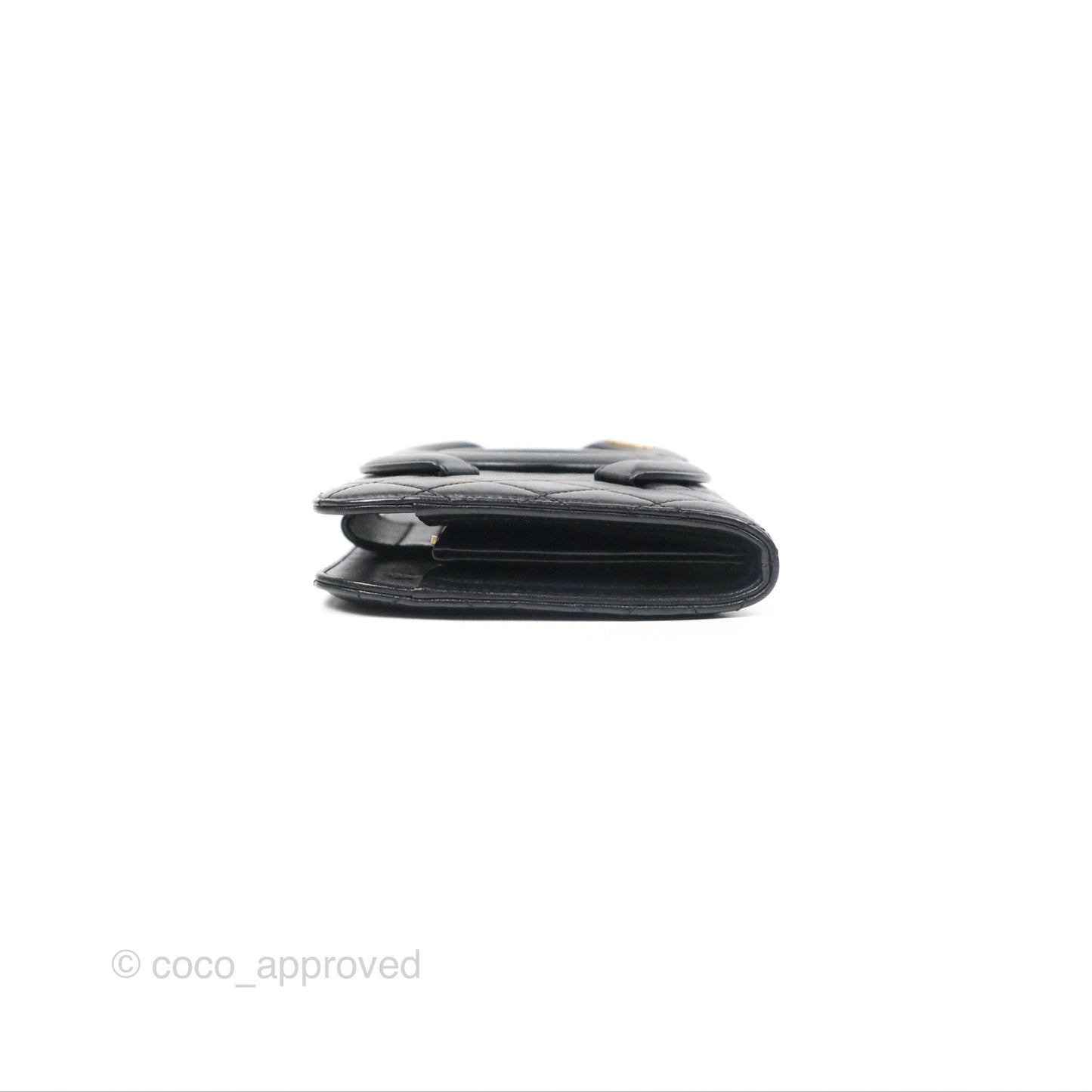 Chanel Coco Midnight Clutch Black Lambskin Gold Hardware