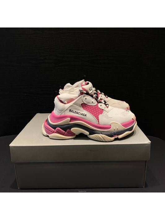 Luxury Balenciaga WoMen's Triple S Low Top Sneakers Pink