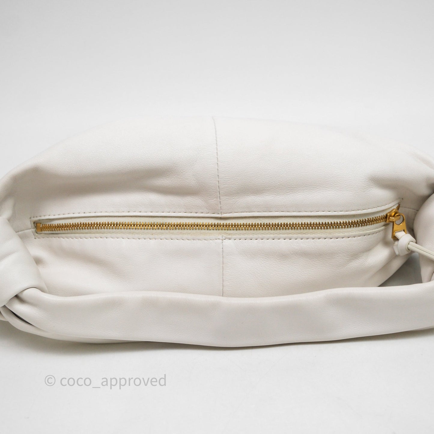 Bottega Veneta Double Knot Leather White Bag