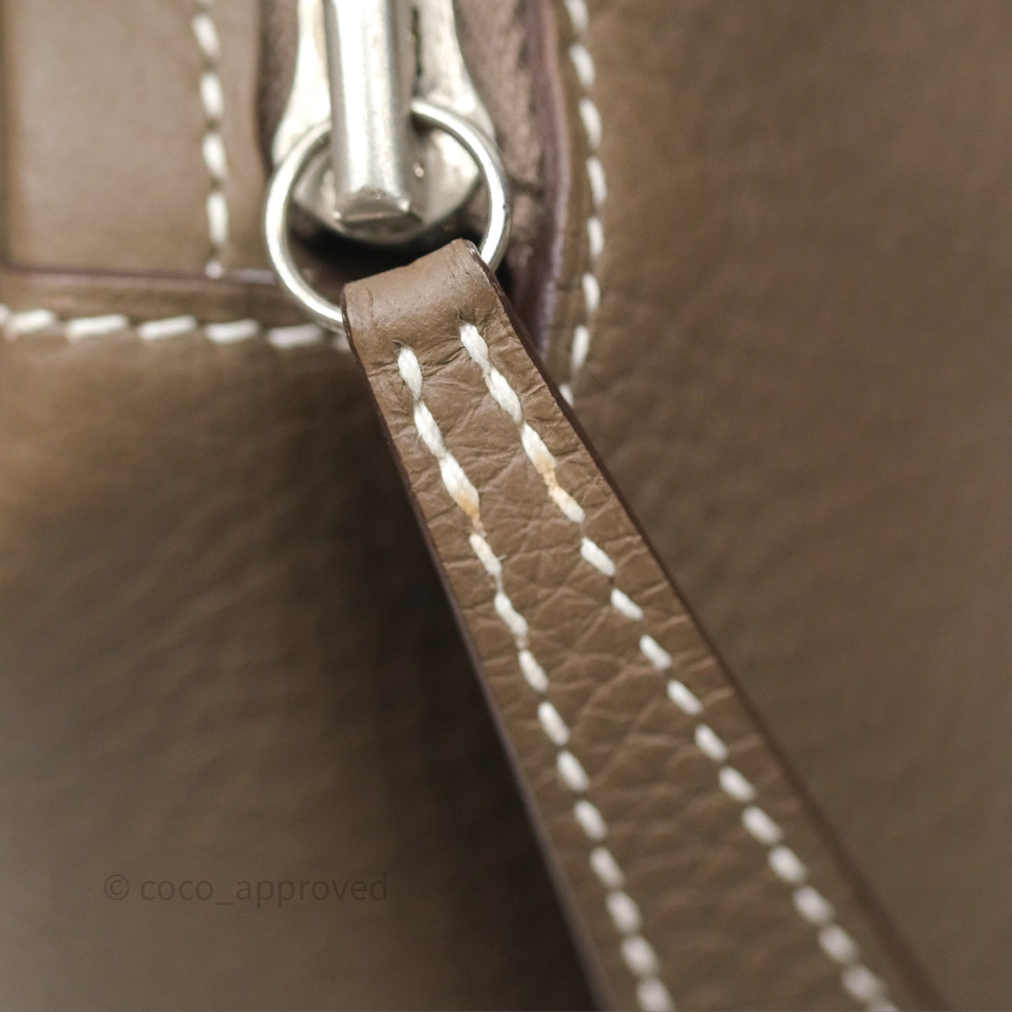 Hermès Lindy 30 Etoupe 18 Clemence Palladium Hardware