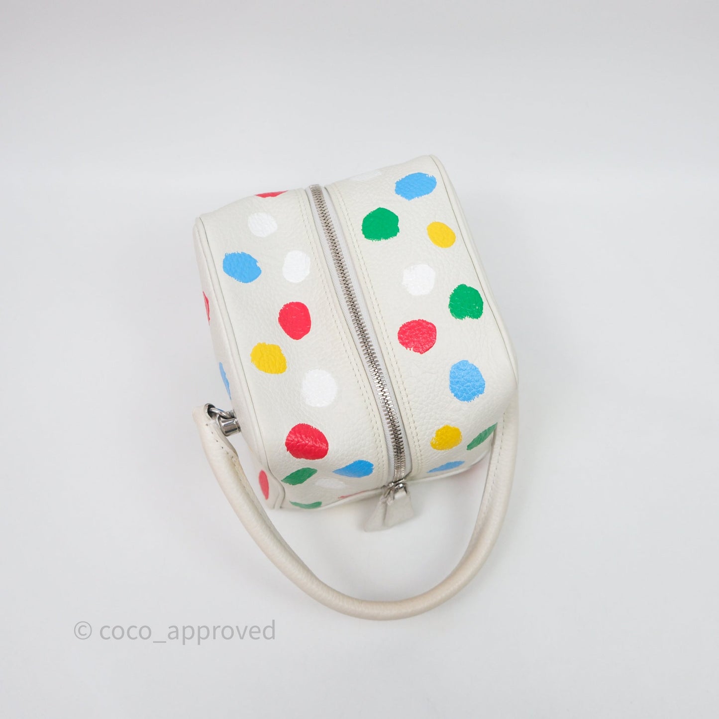 Louis Vuitton x Yayoi Kusama Square With Handle Chain Bag White