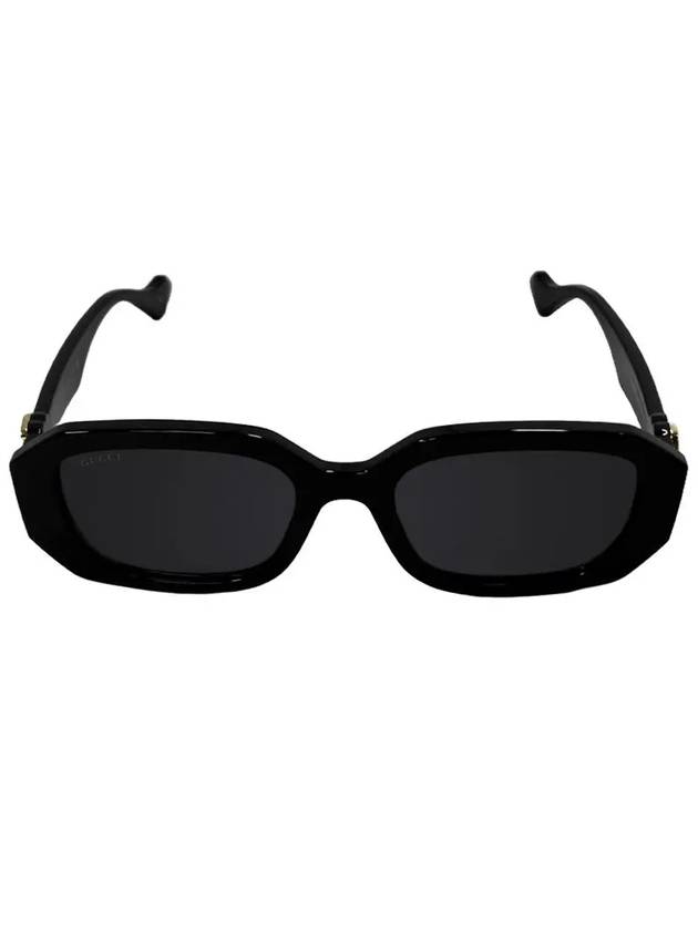 Luxury Gucci Trending 2025 Eyewear Double G Geometric Frame Sunglasses Black
