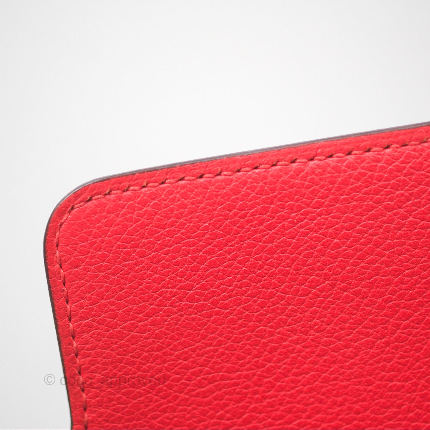 Hermès Roulis Mini 18 Rouge De Coeur Evercolor Permabrass Hardware