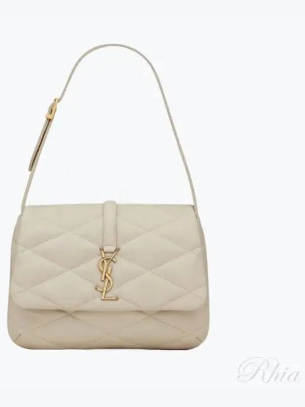 Luxury Saint Laurent LE 57 Quilted Lambskin Hobo Shoulder Bag Antique Vintage