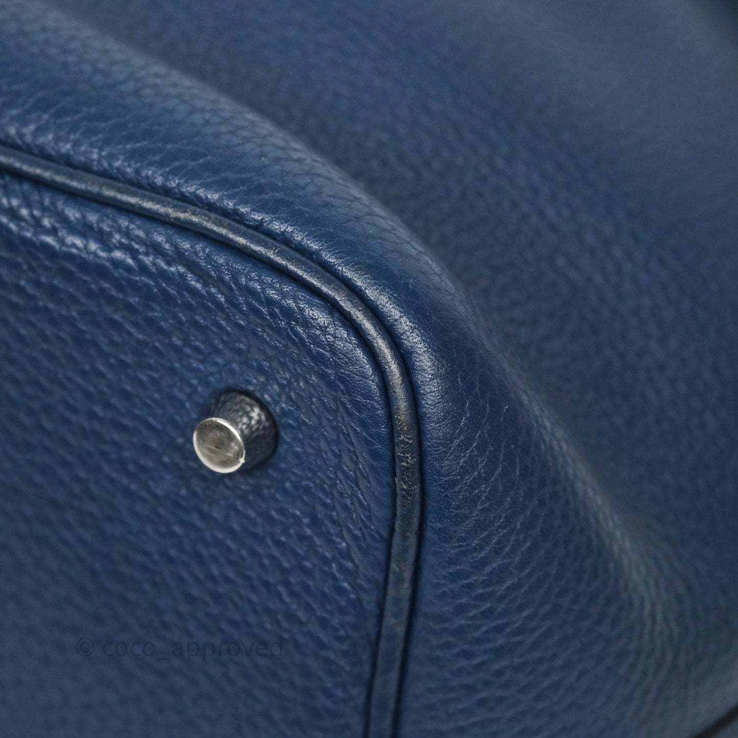 Hermès Picotin 22 Bleu Nuit 2Z Clemence Palladium Hardware