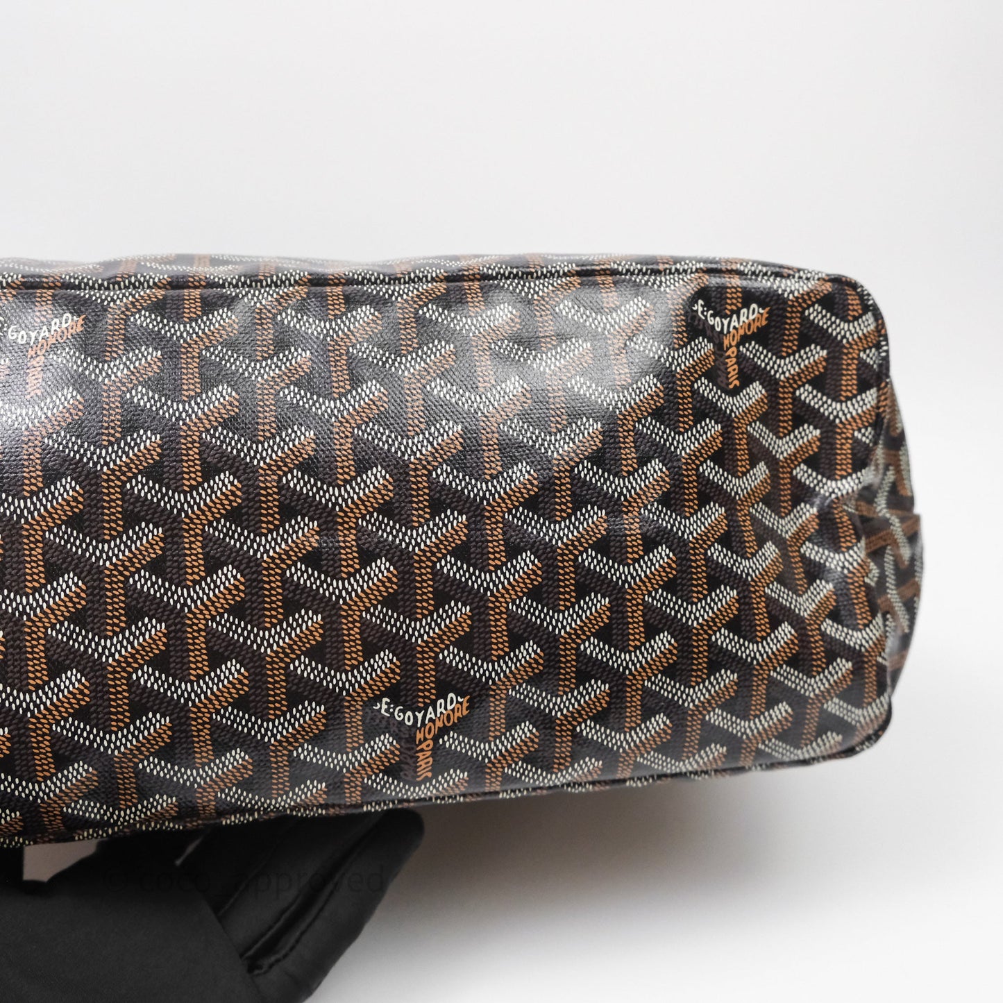 Goyard Bohème Hobo Bag Black Goyardine Canvas