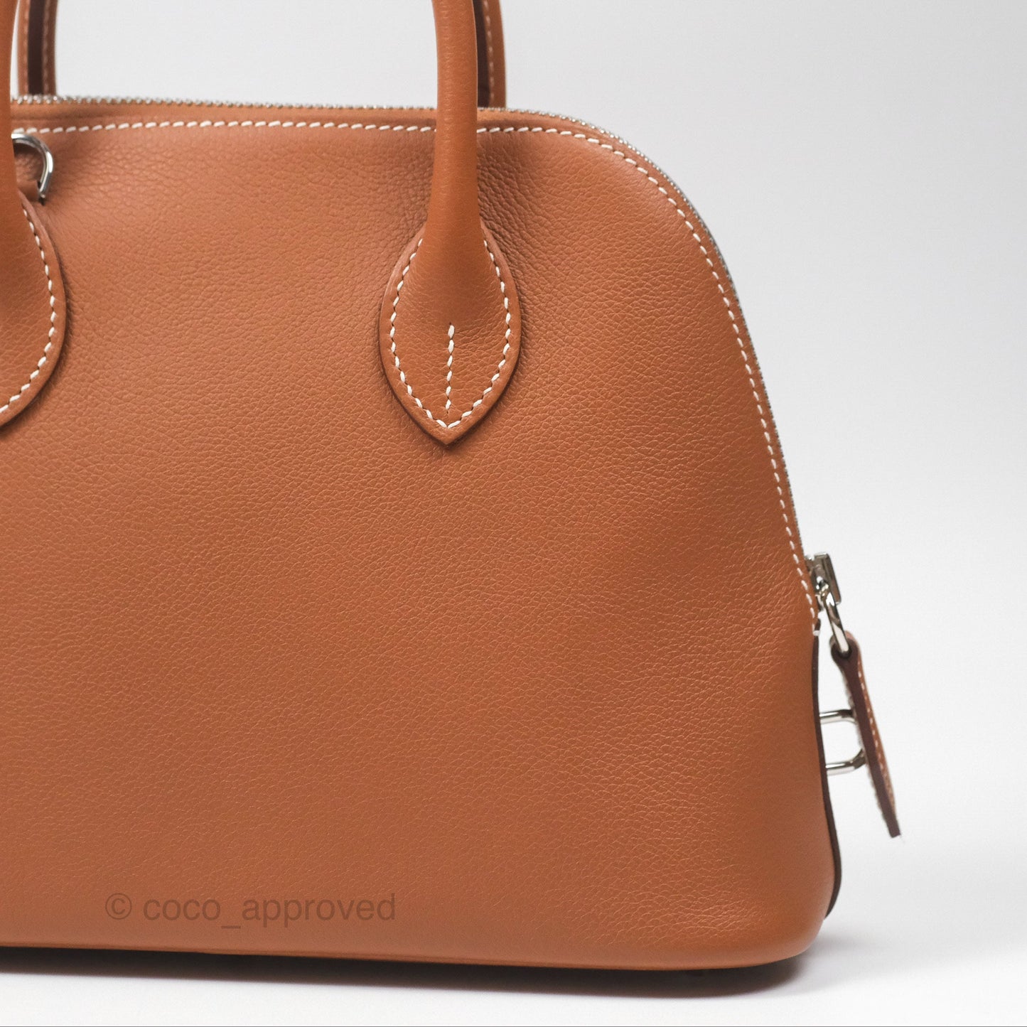 Hermès Bolide 1923 25 Gold 37 Evercolor Palladium Hardware