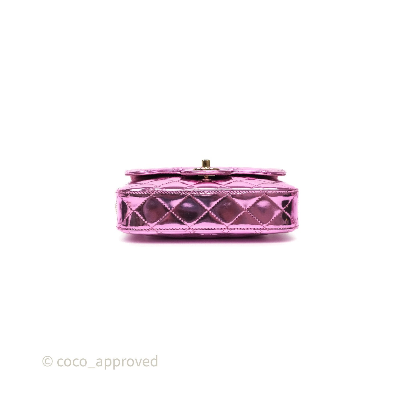 Chanel Hollywood Boulevard Flap with Star Coin Purse Lilac Pink Metallic Mirror Calfskin 24C