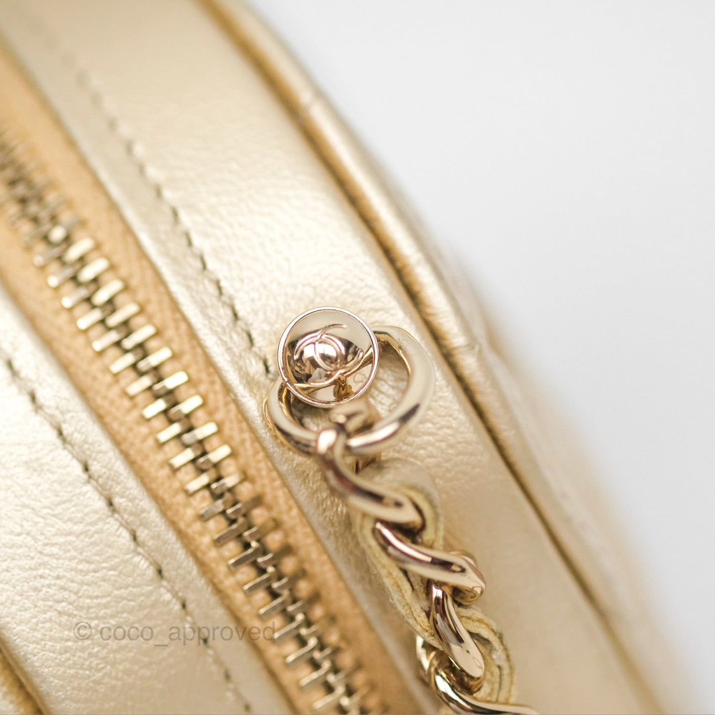 Chanel Small Heart Bag Gold Lambskin Gold Hardware 22S