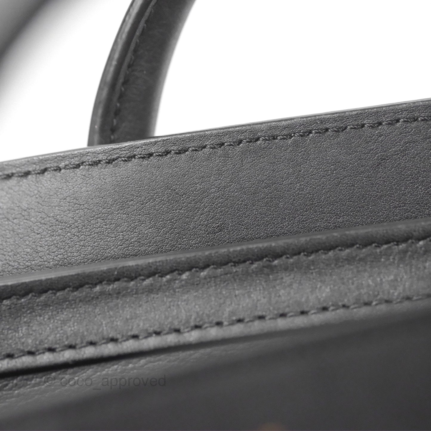 Celine Nano Luggage Bag Black Gold Hardware