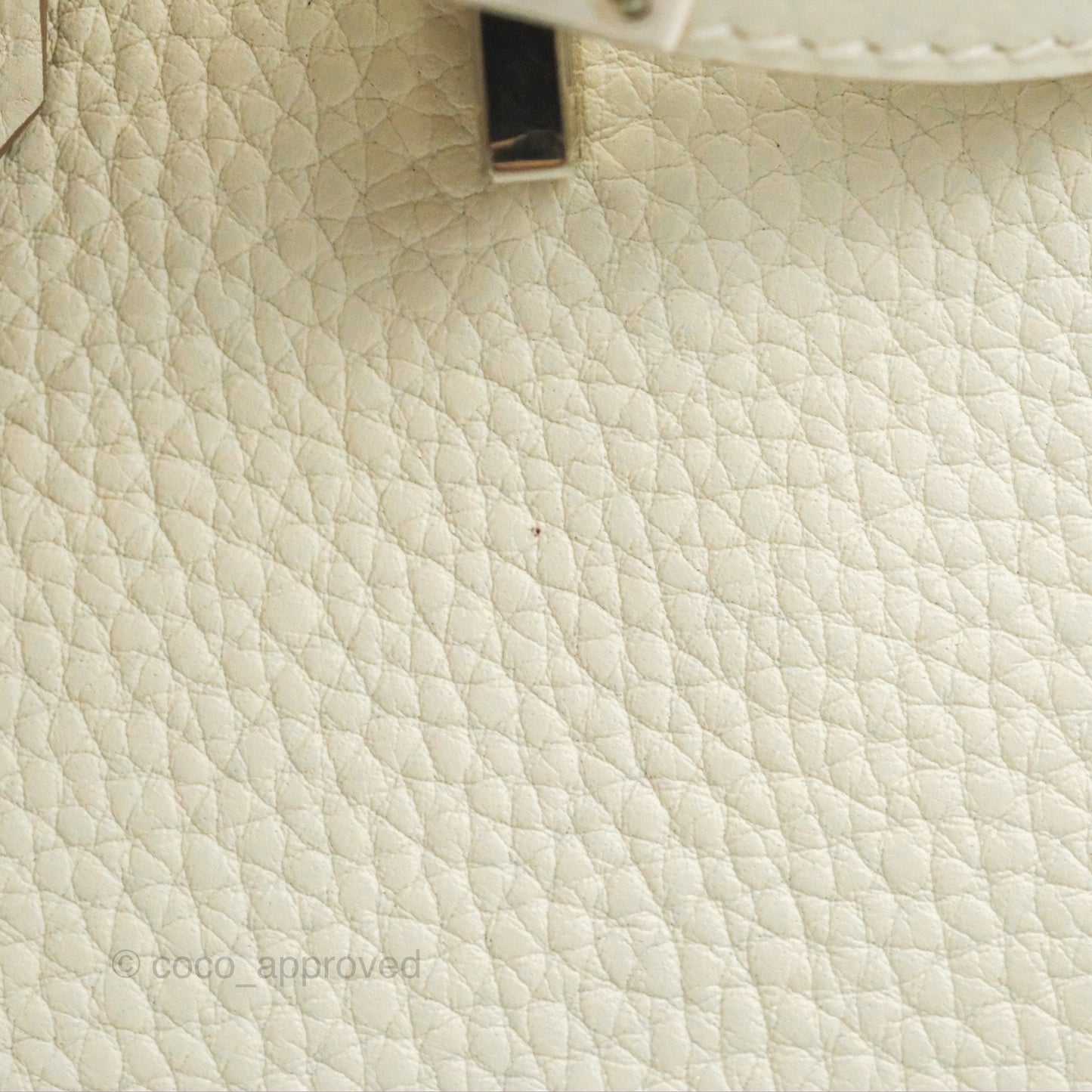 Hermès Retourne Birkin 30 Mushroom Togo Palladium Hardware
