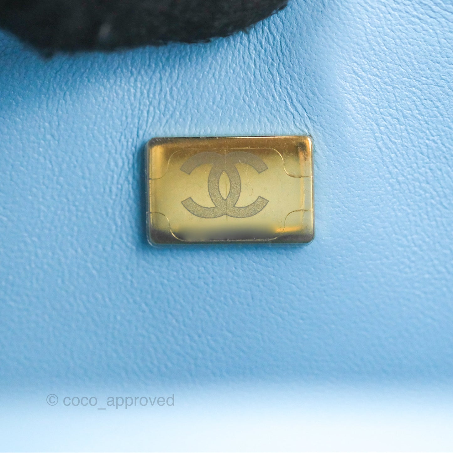 Chanel Small Classic Quilted Flap Blue Caviar Gold Hardware 22S
