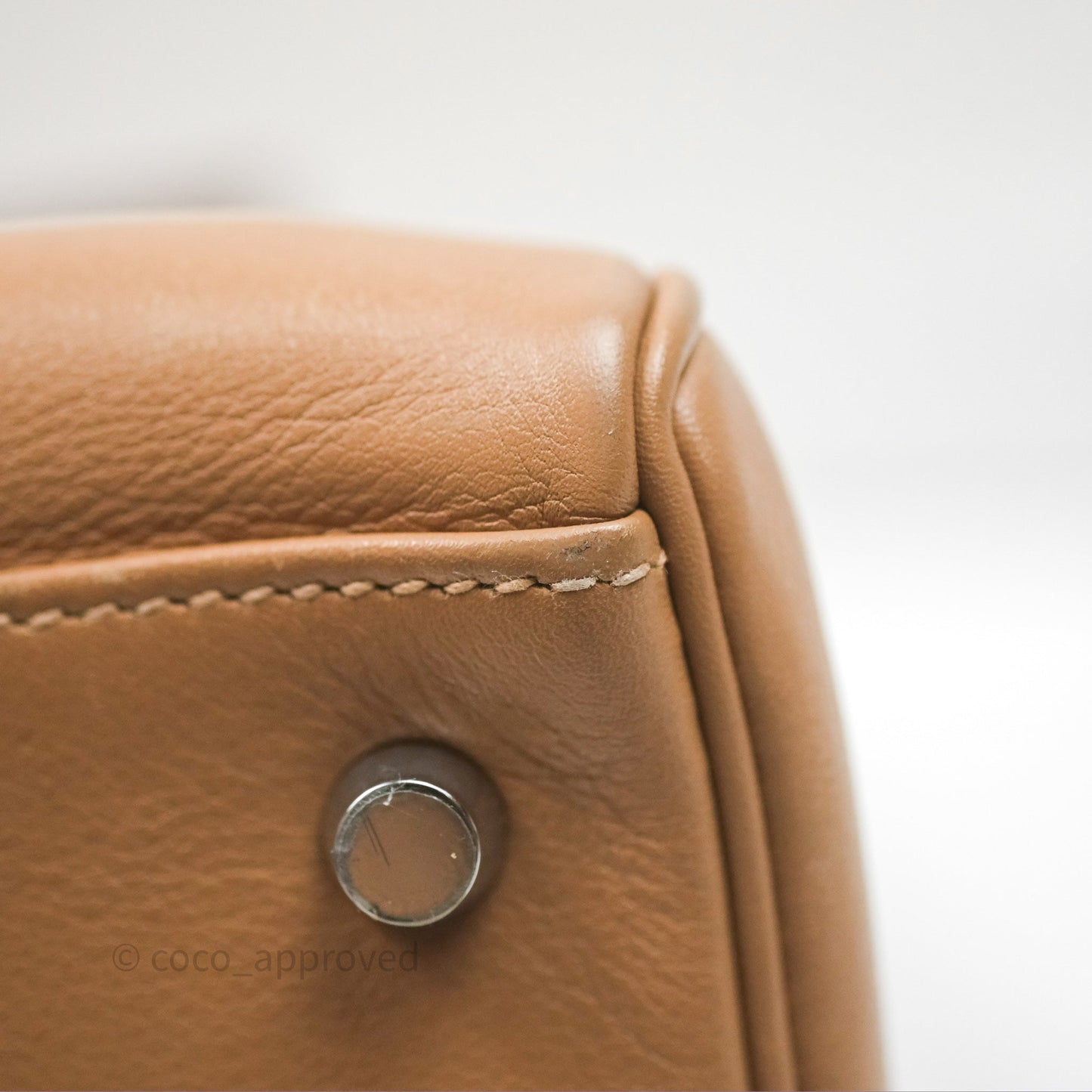 Hermès Kelly 35 Retourne Chai 0M Evercolor Palladium Hardware