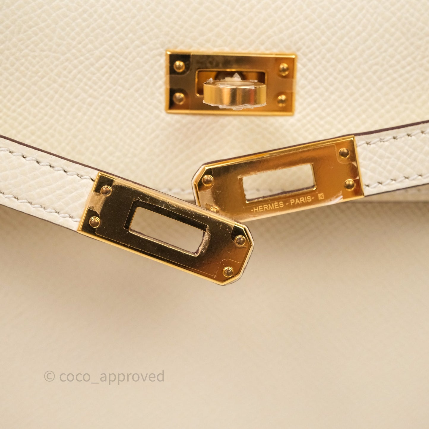 Hermès Kelly 25 Nata I2 Epsom Gold Hardware