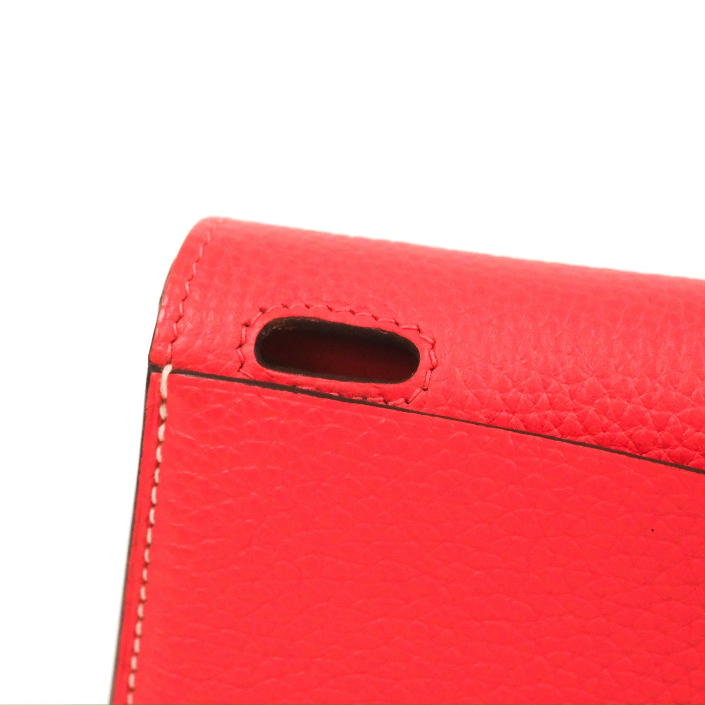 Hermès Halzan 31 Red Palladium Hardware