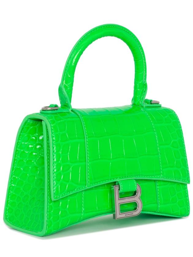 Luxury Balenciaga Hourglass Tote Bag Green
