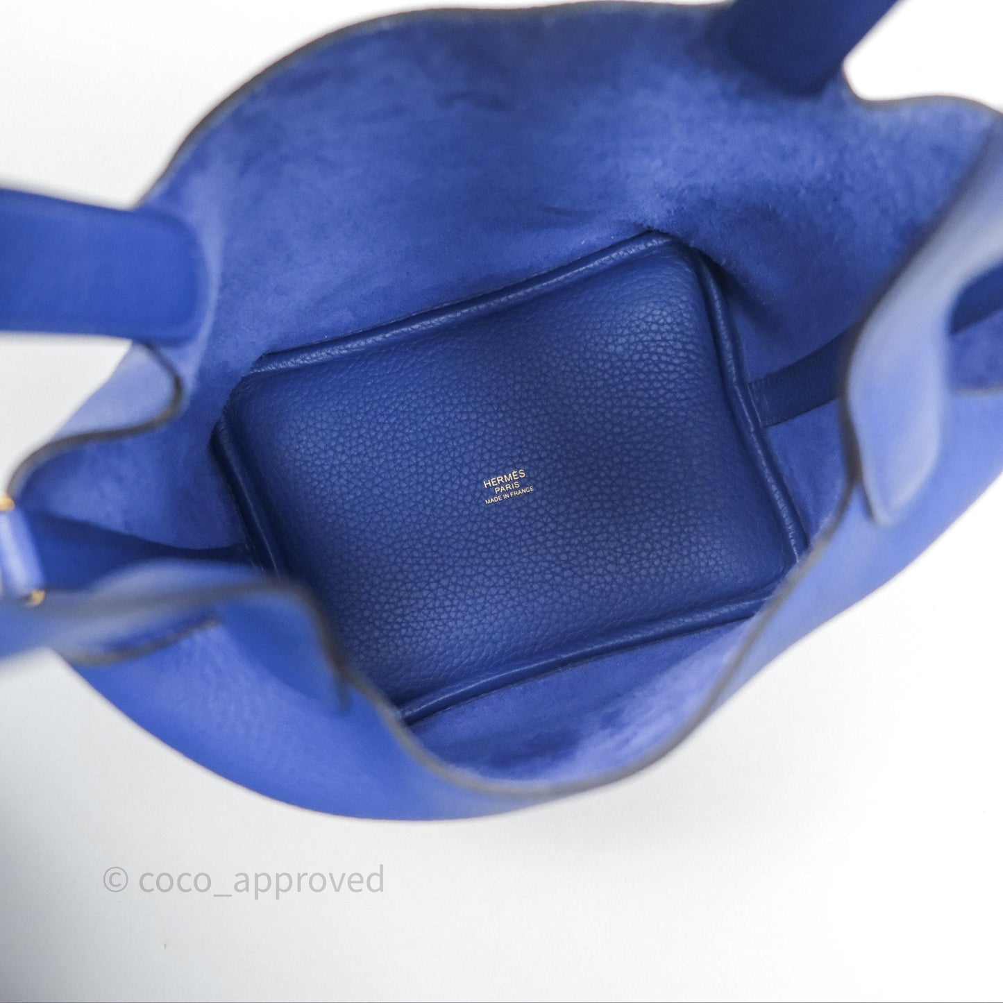 Hermès Picotin 18 Bleu Électrique 7T Clemence Gold Hardware