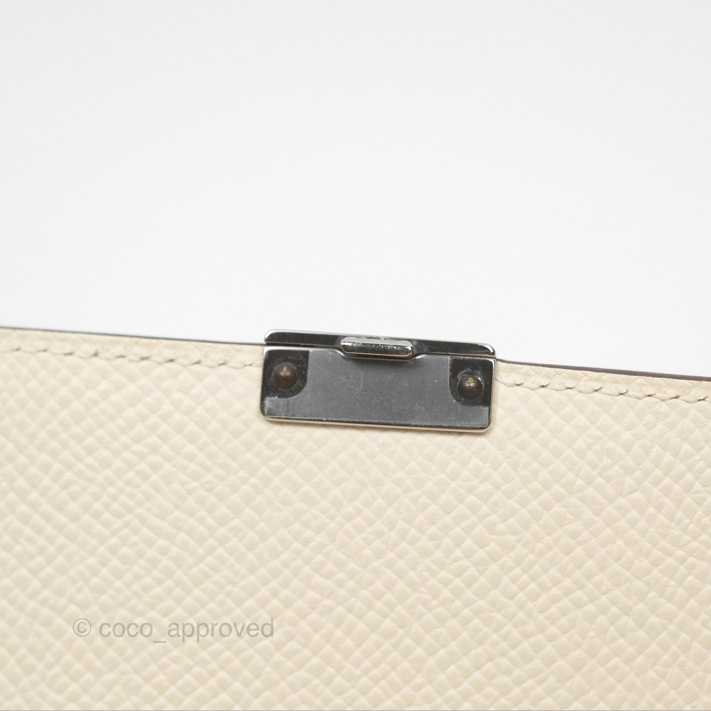 Hermes Epsom Clic 16 Wallet Nata I2 / Biscuit 48 Palladium Hardware