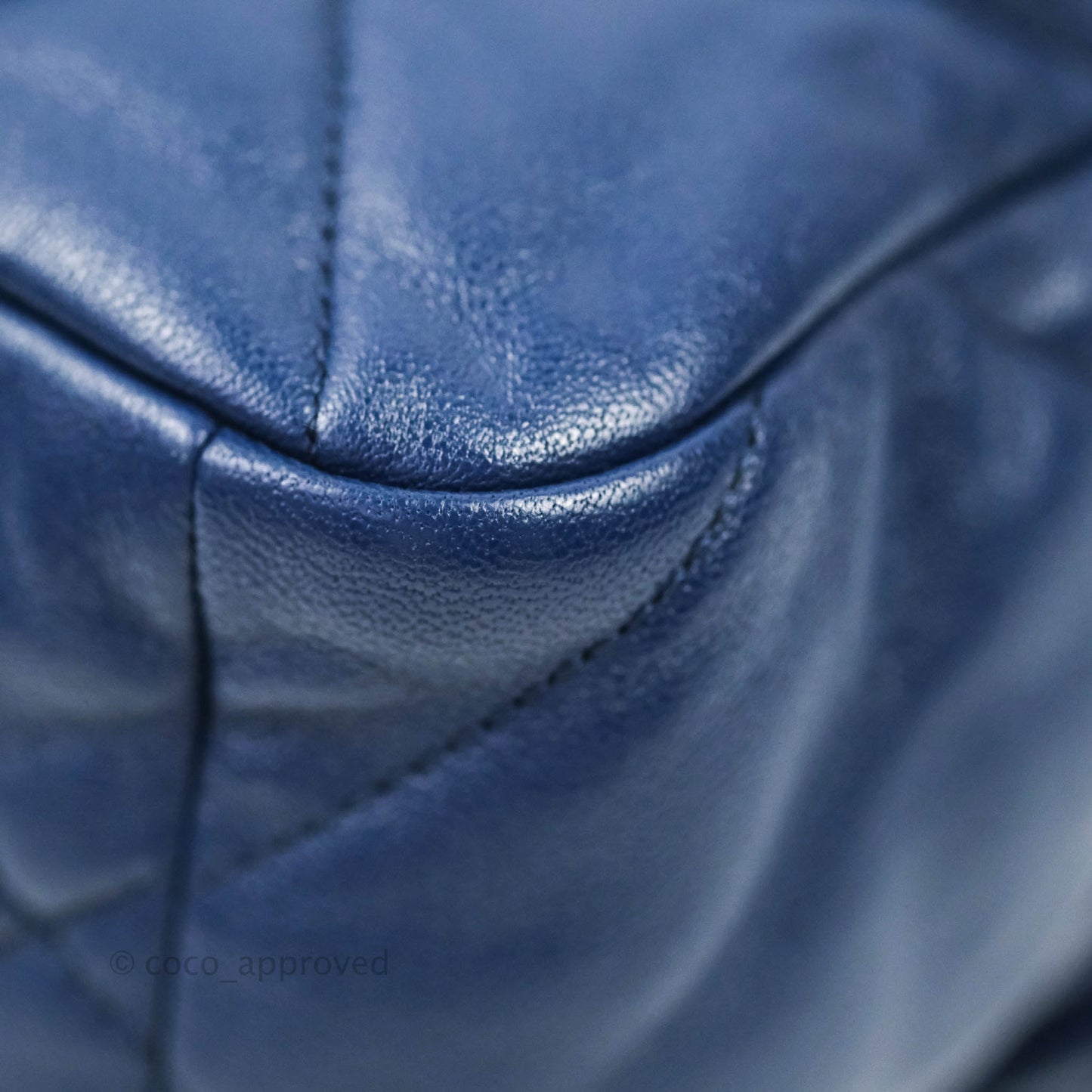 Chanel 19 Medium Blue Mixed Hardware Goatskin