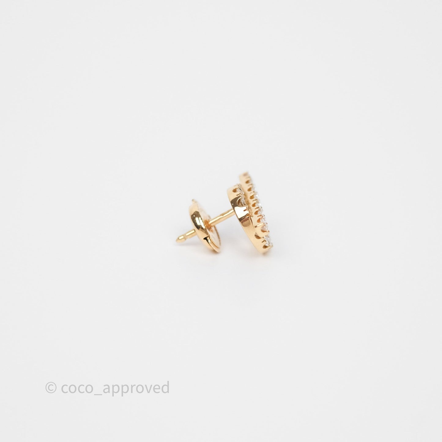 Hermès Boutons d'oreilles Finesse Earrings Rose Gold Diamonds