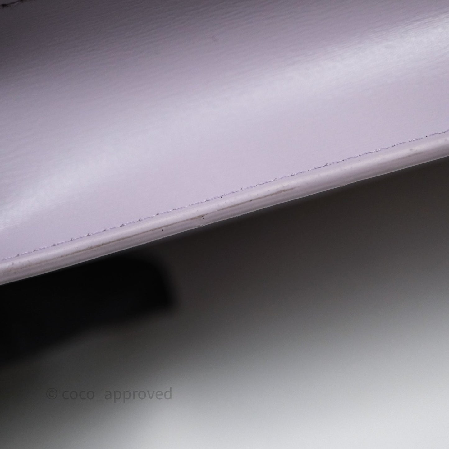 Celine Margo Wallet On Chain in Purple lavender Shiny Calfskin