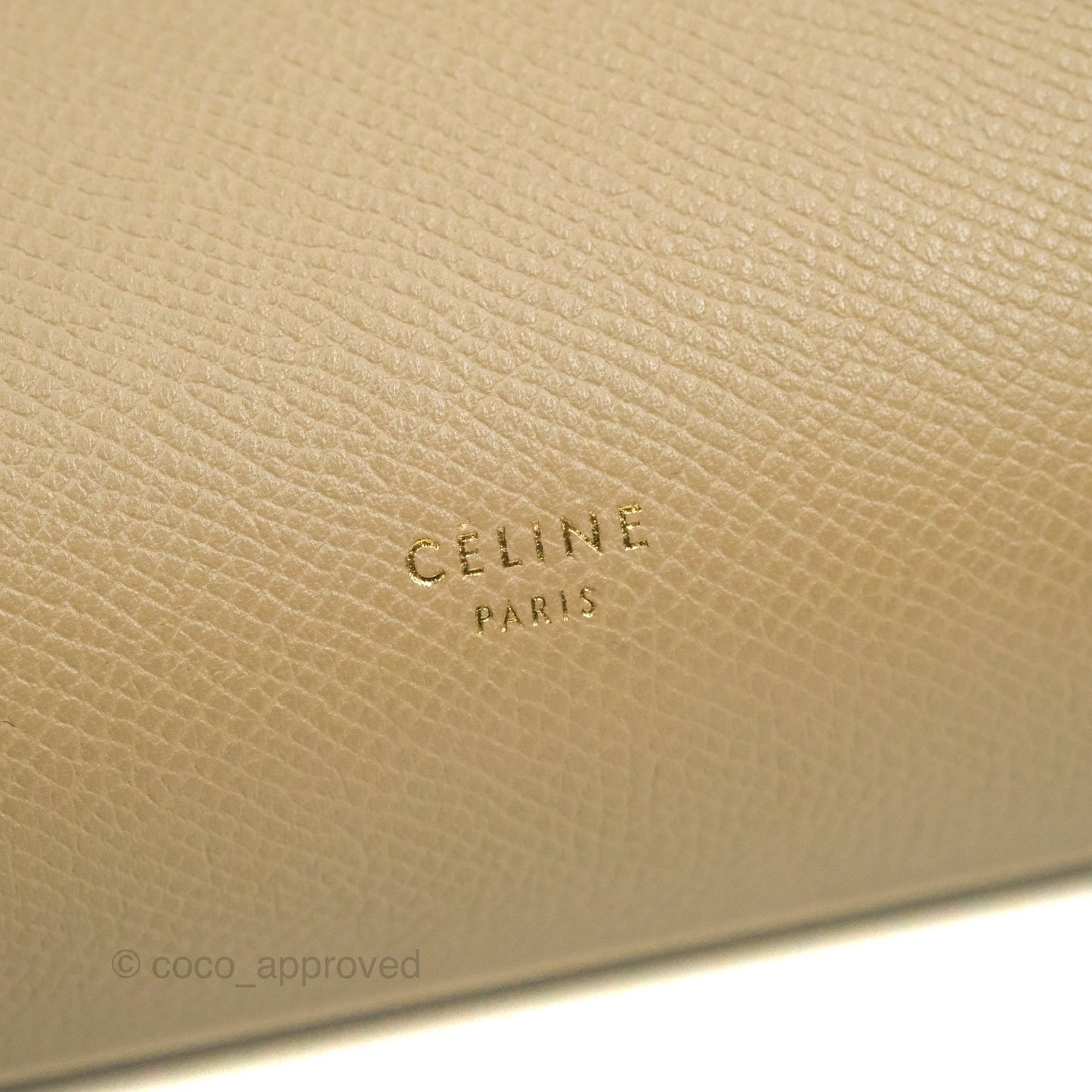 Celine Micro Belt Bag Light Taupe Grained Calfskin Gold Hardware