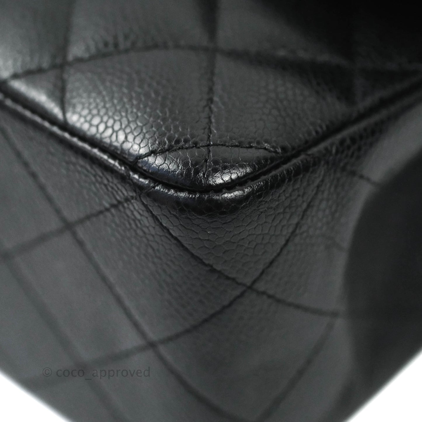 Chanel Jumbo Double Flap Black Caviar Silver Hardware⁣⁣